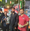 حضور حماسی دانشگاهیان دانشگاه ولایت در اجتماع شبانه مردم شهرستان ایرانشهر در پارک شهدای این شهر