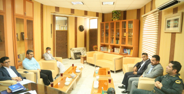 دیدار فرمانده انتظامی شهرستان ایرانشهر با رئیس دانشگاه ولایت