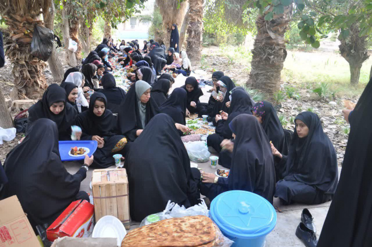 اردوی یک روزه سیاحتی دانشجویان دختر دانشگاه ولایت در مرکز تحقیقات کشاورزی شهرستان بمپور