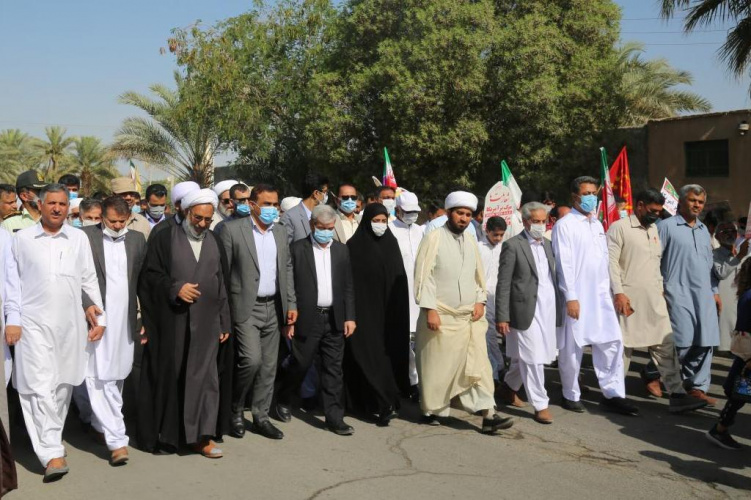 حضور دانشگاهیان دانشگاه ولایت در راهپیمایی روز جهانی قدس