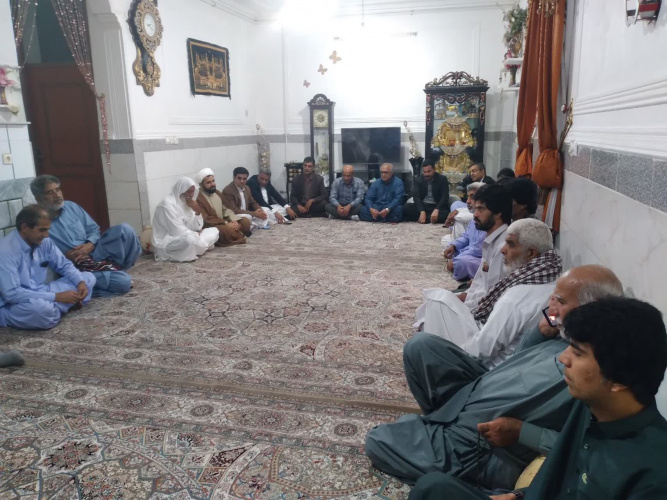 دیدار دکتر حسین پیری رئیس دانشگاه ولایت با خانواده محترم مرحوم امان‌الله ریگی ماریشان